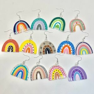 Rainbow Earrings - BOHO Earrings - Cottagecore Earrings - Summer Earrings
